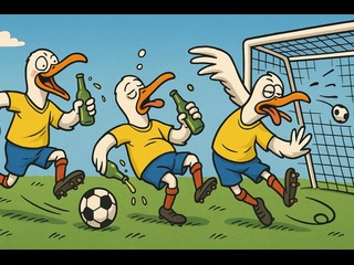 how can you not score in such situations - drunken seagulls
