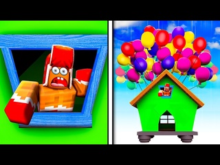 [vladus plays] the house rose on balls, we did not know where we were flying roblox