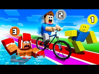 [vladus plays] lenya vs vlass vs noob  who will win in a sports marathon in roblox