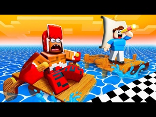 [vladus plays] build a raft and sail to the finish line to roblox