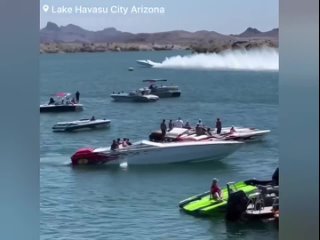 in the united states, a boat with passengers flew into the air and twisted a double somersault, it is known that there were two people on board, serious herbs
